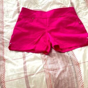 Inc 10 bright pink strech dress shorts